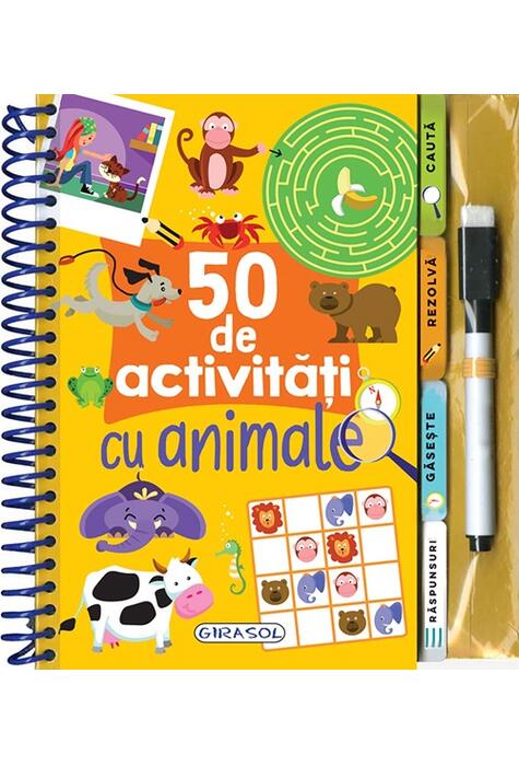 Copertă produs 50 de activități cu animale