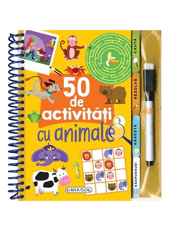 Copertă produs 50 de activități cu animale - gallery big 1