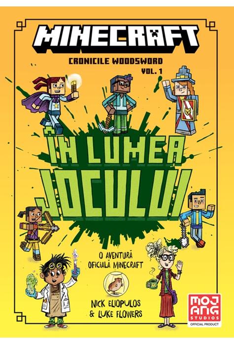Copertă produs Minecraft. Cronicile Woodsword. &Icirc;n lumea jocului (Vol. 1)