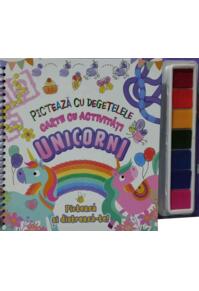 Copertă produs Unicorni. Pictează cu degetele