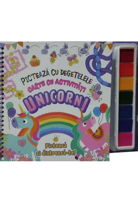 Copertă produs Unicorni. Pictează cu degetele