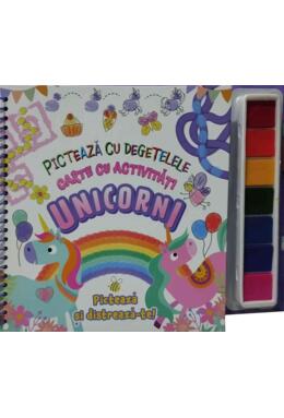 Copertă produs Unicorni. Pictează cu degetele