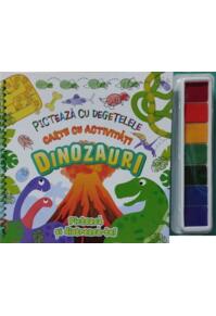 Copertă produs Dinozauri. Pictează cu degetele