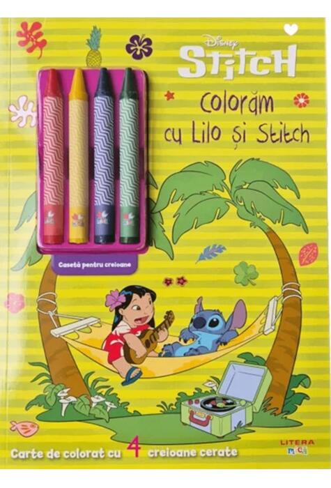 Copertă produs Disney. Stitch. Colorăm cu Lilo și Stitch