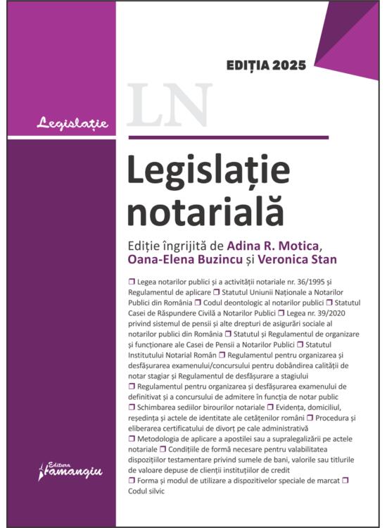 Copertă produs Legislație notarială - gallery big 1