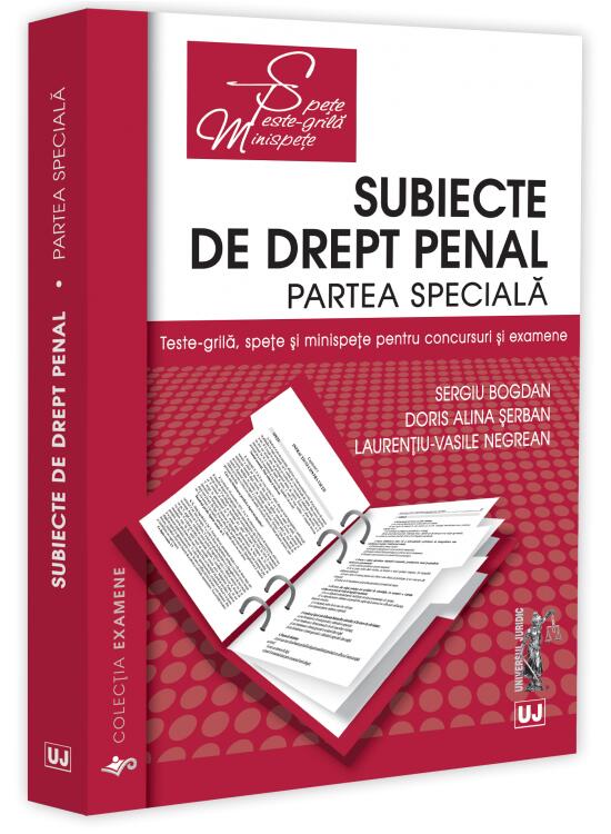 Copertă produs Subiecte de Drept penal. Partea specială - gallery big 1
