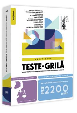 Copertă produs Teste-grilă, minispețe pentru examenele de admitere &icirc;n profesiile juridice. Drept civil. 2025