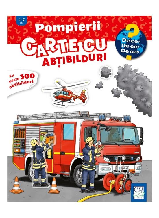 Copertă produs Pompierii &ndash; Carte cu abțibilduri - gallery big 1