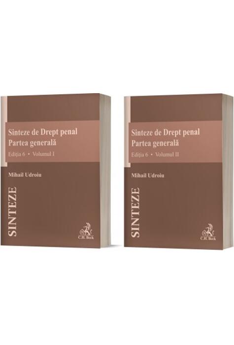 Copertă produs Sinteze de Drept penal. Partea generală (Vol. 1 + Vol. 2)
