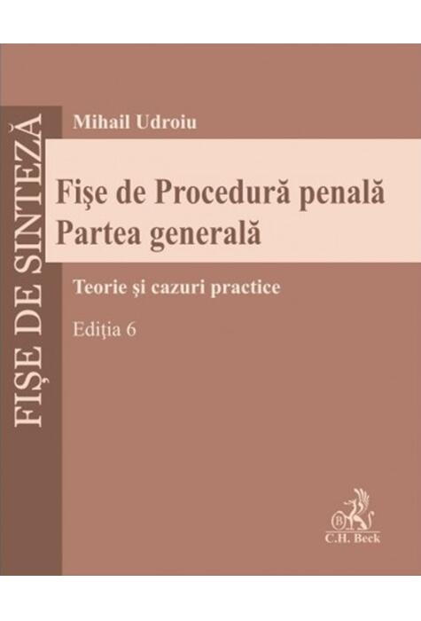 Copertă produs Fișe de procedură penală. Partea generală