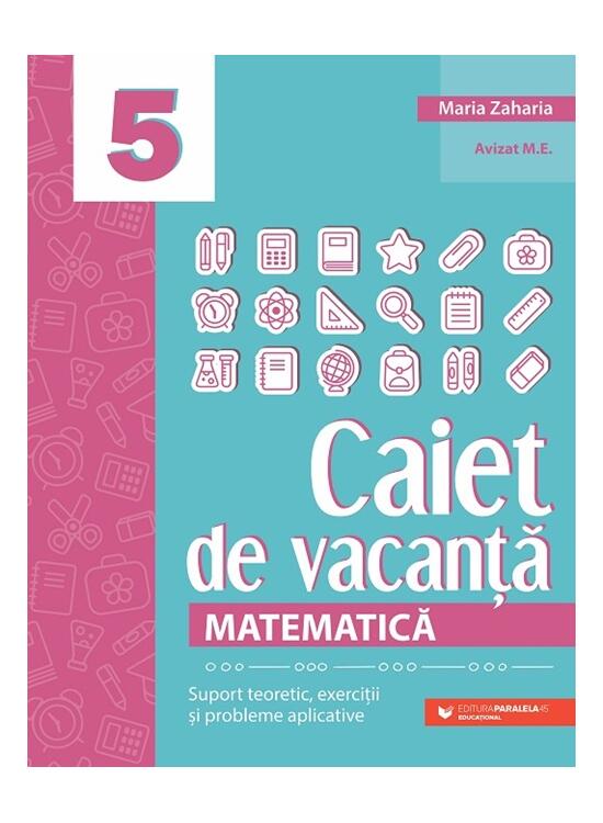 Copertă produs Matematică. Caiet de vacanță - Clasa a V-a - gallery big 1