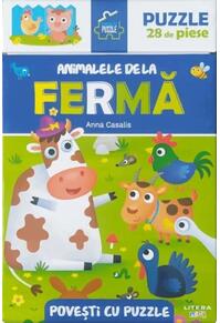 Copertă produs Povești cu puzzle. Animalele de la fermă