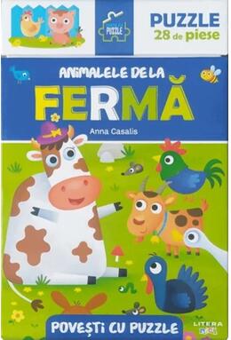 Copertă produs Povești cu puzzle. Animalele de la fermă