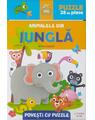 Copertă produs Povești cu puzzle. Animalele din junglă - thumb 1
