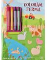 Copertă produs Colorăm ferma. Carte de colorat cu 4 creioane cerate - thumb 1