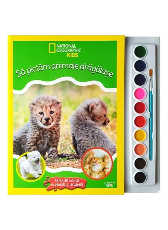 Copertă produs National Geographic Kids. Să pictăm animale drăgălașe - gallery big 1