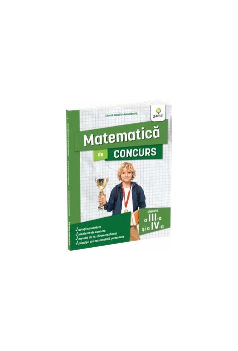 Copertă produs Matematică de concurs, clasele a III-a și a IV-a