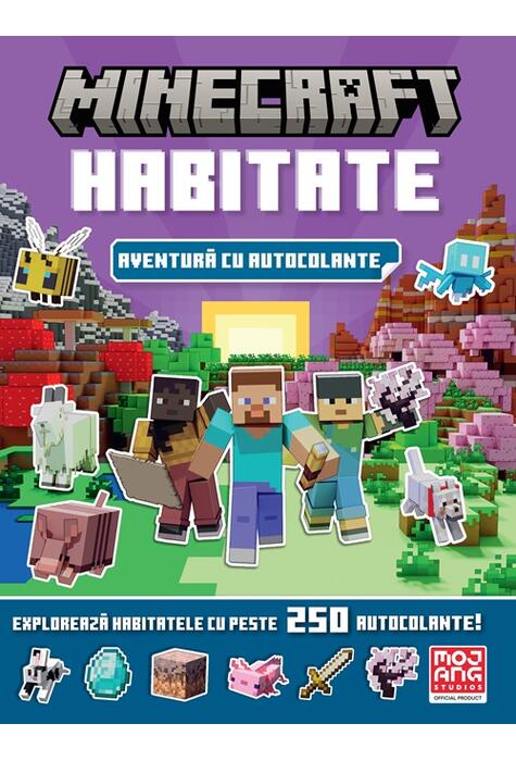Copertă produs Minecraft - Habitate. Aventură cu autocolante