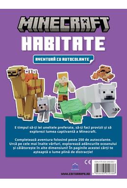 Copertă produs Minecraft - Habitate. Aventură cu autocolante