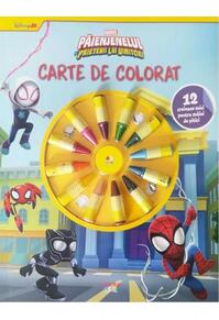 Copertă produs Disney Marvel. Păienjenelul și prietenii lui uimitori. Carte de colorat