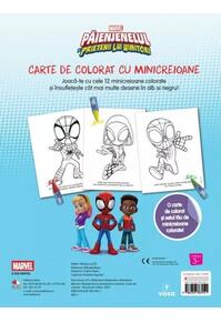 Copertă produs Disney Marvel. Păienjenelul și prietenii lui uimitori. Carte de colorat
