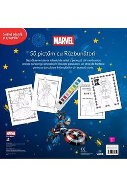 Copertă produs Marvel. Să pictăm cu Răzbunătorii