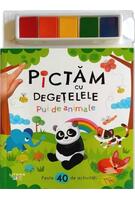 Pictăm cu degețelele. Pui de animale