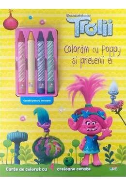 Copertă produs Trolii. Colorăm cu Poppy și prietenii ei