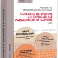 Copertă produs Admiterea &icirc;n magistratură și &icirc;n avocatură. Culegere de subiecte cu explicații ale variantelor de răspuns. Drept procesual penal - 2025 - gallery small 