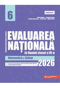 Copertă produs Evaluarea Națională la finalul clasei a VI-a – 2026. Matematică și Științe