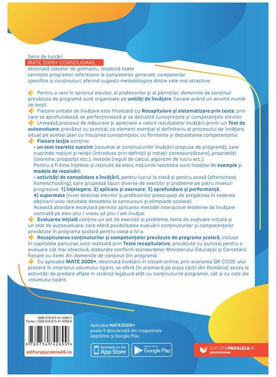Copertă produs Matematică. Aritmetică, algebră, geometrie. Clasa a V-a. Consolidare. Partea a I-a - gallery big 2