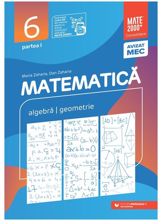 Copertă produs Matematică. Aritmetică, algebră, geometrie. Clasa a VI-a. Consolidare. Partea a I-a - gallery big 1