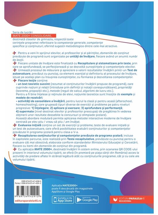 Copertă produs Matematică. Aritmetică, algebră, geometrie. Clasa a VI-a. Consolidare. Partea a I-a - gallery big 2