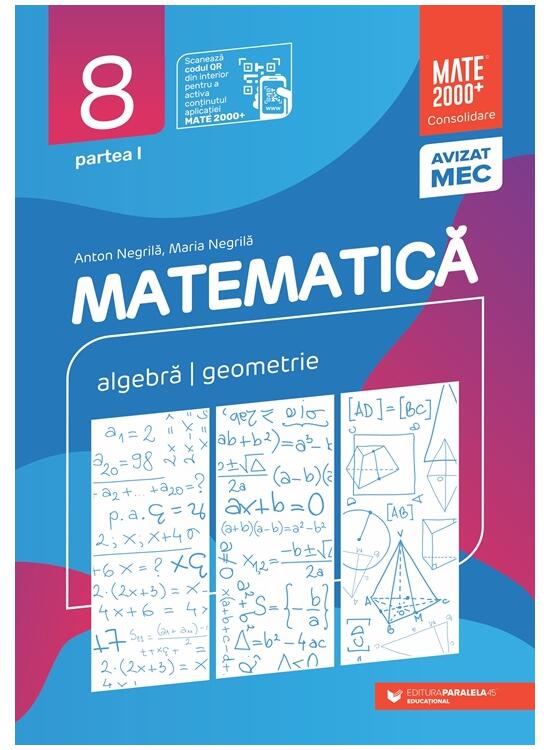 Copertă produs Matematică. Aritmetică, algebră, geometrie. Clasa a VIII-a. Consolidare. Partea a I-a - gallery big 1