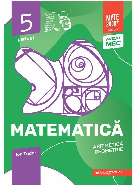 Copertă produs Matematică. Aritmetică, algebră, geometrie. Caiet de lucru. Clasa a V-a. Inițiere. Partea I - gallery big 1