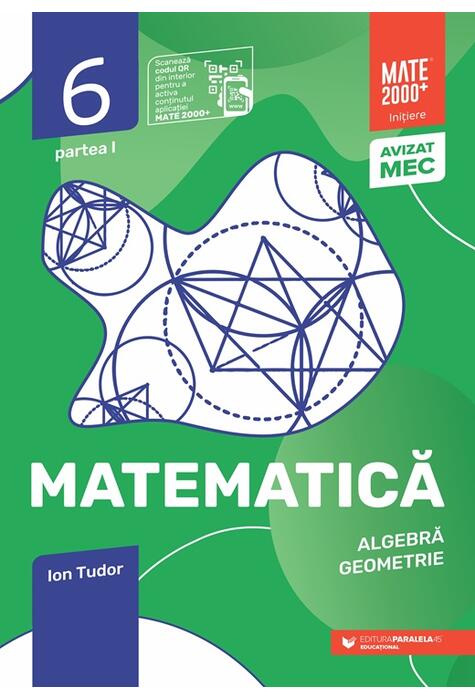 Copertă produs Matematică. Aritmetică, algebră, geometrie. Caiet de lucru. Clasa a VI-a. Inițiere. Partea I
