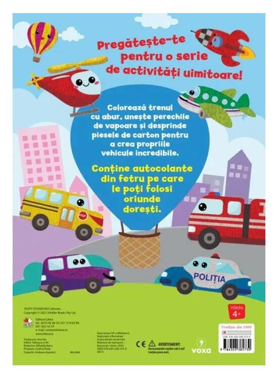 Copertă produs Mijloace de transport. Activități cu figurine detașabile - gallery big 2