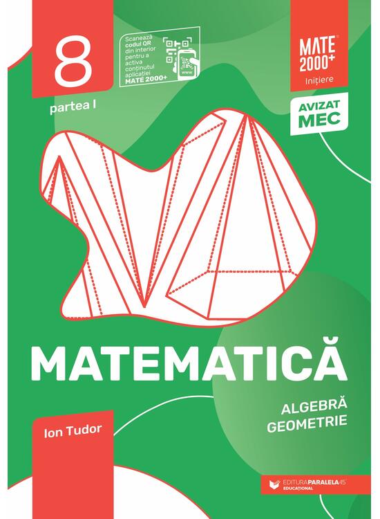 Copertă produs Matematică. Aritmetică, algebră, geometrie. Caiet de lucru. Clasa a VIII-a. Inițiere. Partea I - gallery big 1