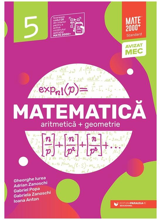 Copertă produs Matematică Standard. Algebră, geometrie. Clasa a V-a - gallery big 1