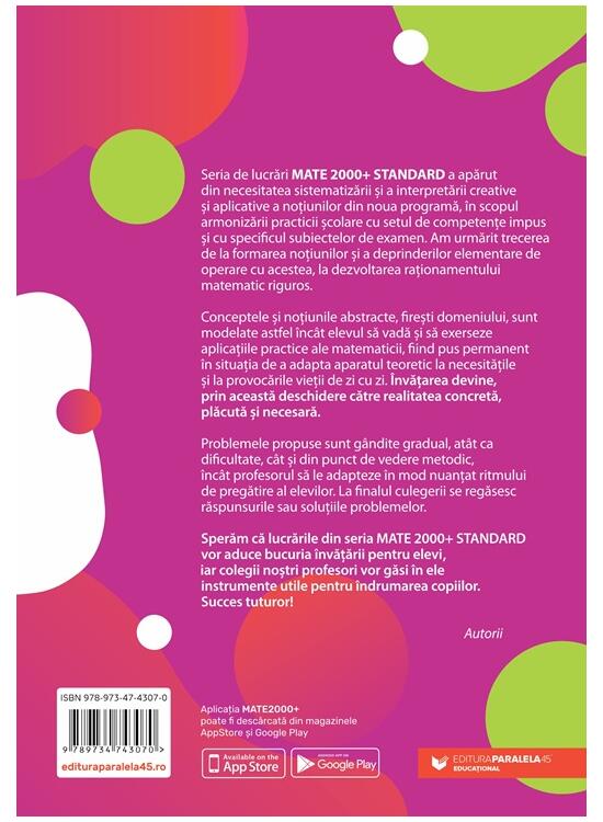 Copertă produs Matematică Standard. Algebră, geometrie. Clasa a V-a - gallery big 2