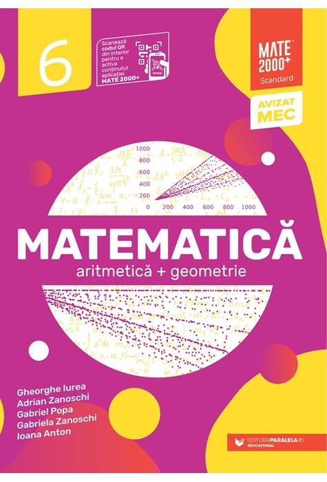 Copertă produs Matematică Standard. Algebră, geometrie. Clasa a VI-a
