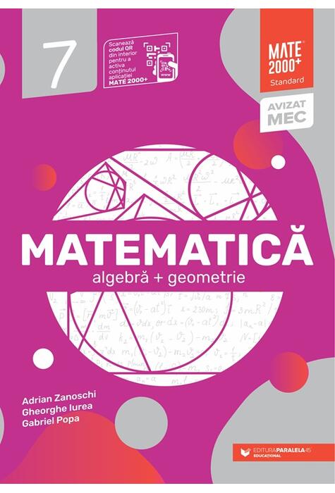 Copertă produs Matematică Standard. Algebră, geometrie. Clasa a VII-a (2025-2026)