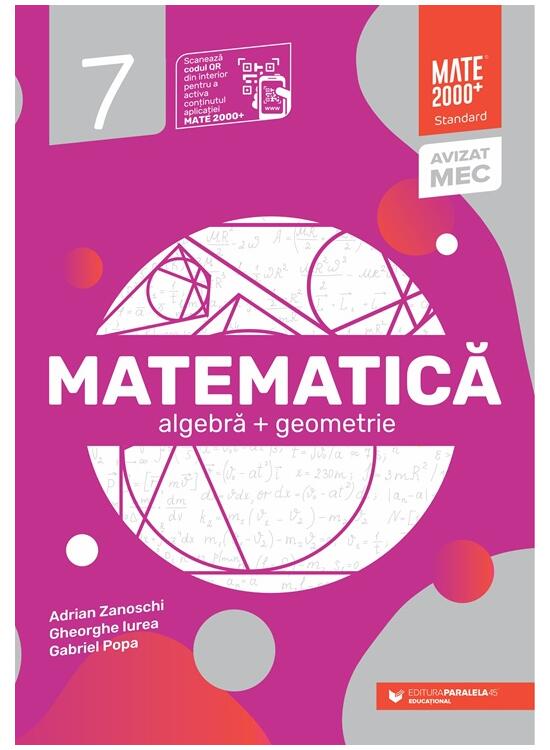 Copertă produs Matematică Standard. Algebră, geometrie. Clasa a VII-a (2025-2026) - gallery big 1