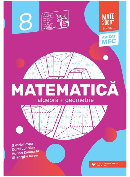 Copertă produs Matematică Standard. Algebră, geometrie. Clasa a VIII-a - gallery big 1