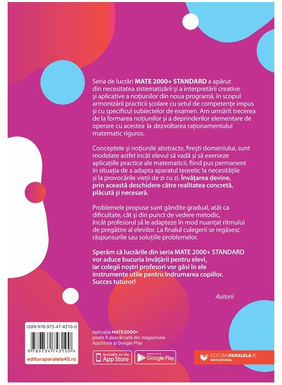 Copertă produs Matematică Standard. Algebră, geometrie. Clasa a VIII-a - gallery big 2