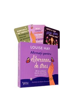 Copertă produs Afirmații pentru eliberarea de stres. Set carte + cartoline