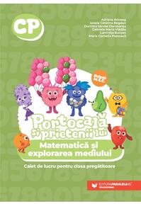 Copertă produs Portocală și prietenii lui. Matematică și explorarea mediului. Caiet de lucru. Clasa pregătitoare