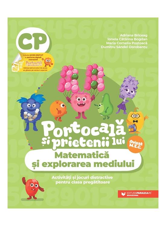 Copertă produs Portocală și prietenii lui. Matematică și explorarea mediului. Clasa pregătitoare - gallery big 1