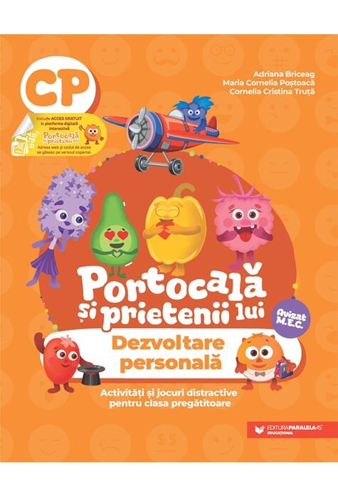 Copertă produs Portocală și prietenii lui. Dezvoltare personală. Clasa pregătitoare