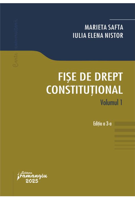 Copertă produs Fișe de drept constituțional (Vol. 1)
